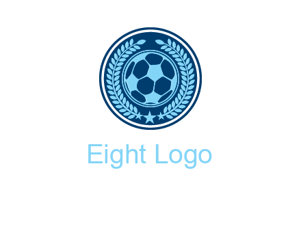 football in circle shield logo