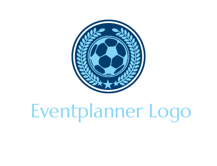 football in circle shield logo