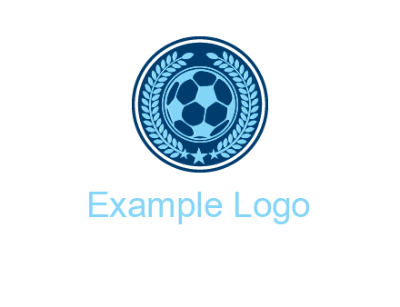 football in circle shield logo