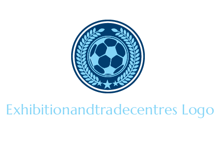 football in circle shield logo