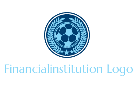 football in circle shield logo