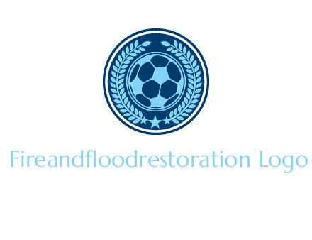 football in circle shield logo