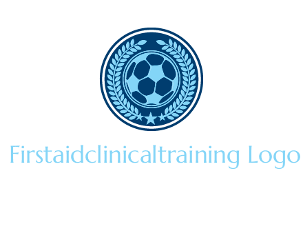 football in circle shield logo