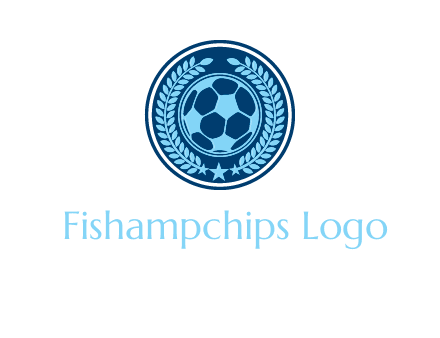 football in circle shield logo