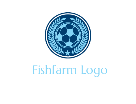 football in circle shield logo
