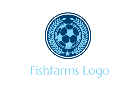 football in circle shield logo