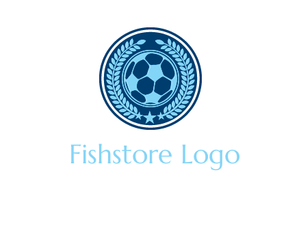 football in circle shield logo