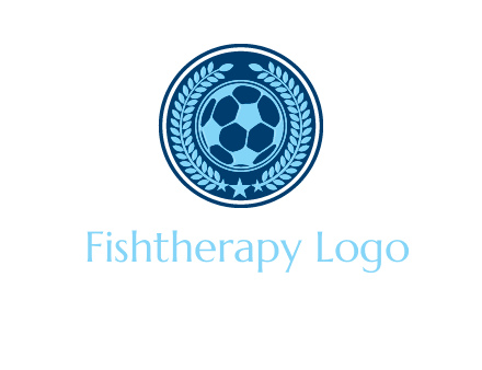 football in circle shield logo