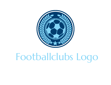 football in circle shield logo