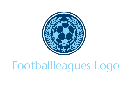 football in circle shield logo