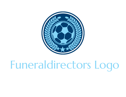 football in circle shield logo
