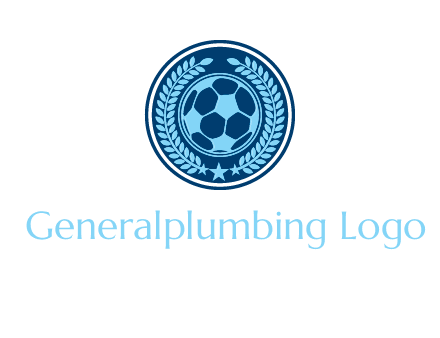 football in circle shield logo