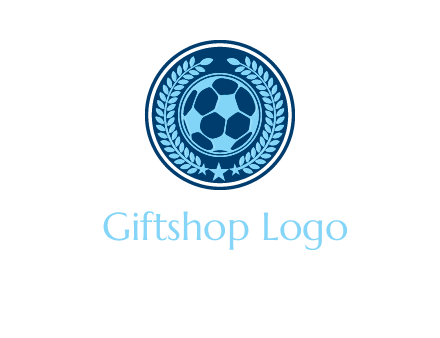 football in circle shield logo