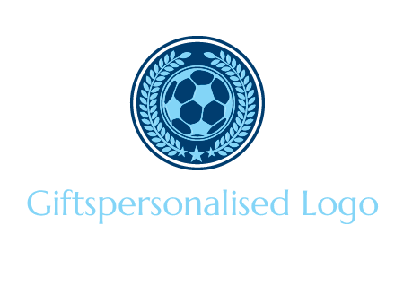 football in circle shield logo