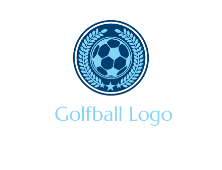 football in circle shield logo