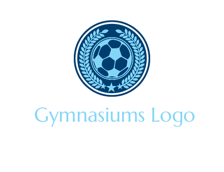 football in circle shield logo