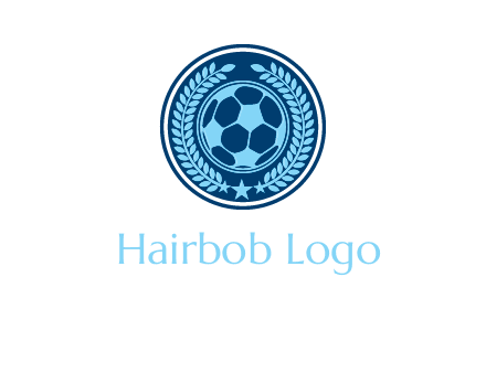 football in circle shield logo