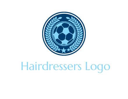 football in circle shield logo