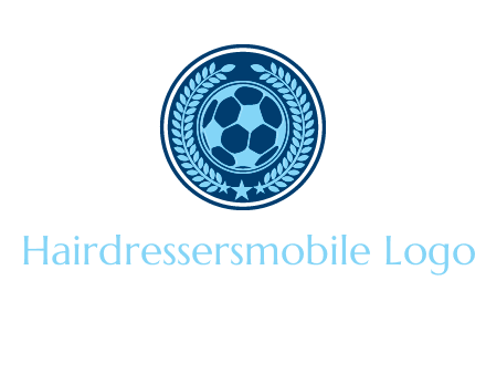 football in circle shield logo