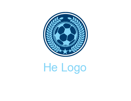 football in circle shield logo