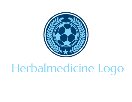 football in circle shield logo
