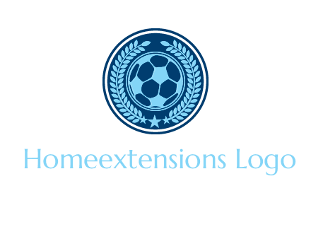 football in circle shield logo