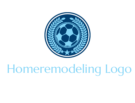 football in circle shield logo