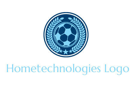 football in circle shield logo