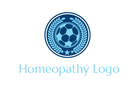 football in circle shield logo