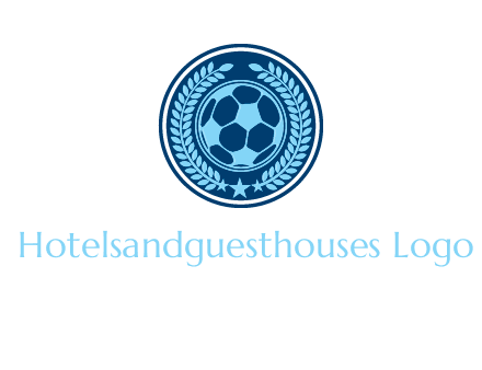 football in circle shield logo