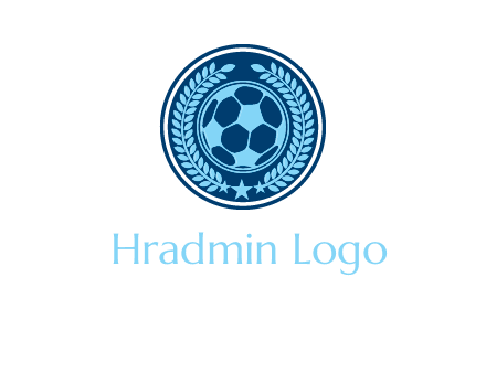 football in circle shield logo