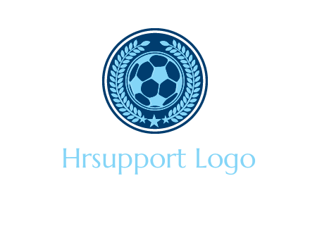 football in circle shield logo