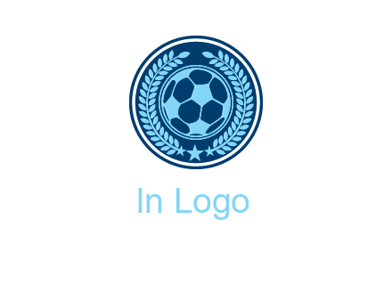 football in circle shield logo