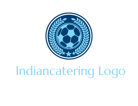 football in circle shield logo