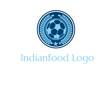 football in circle shield logo