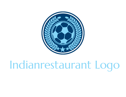football in circle shield logo