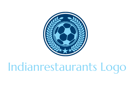 football in circle shield logo