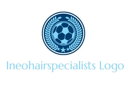 football in circle shield logo