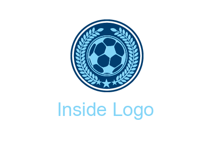 football in circle shield logo