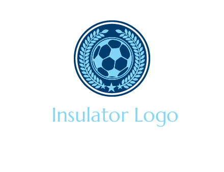 football in circle shield logo