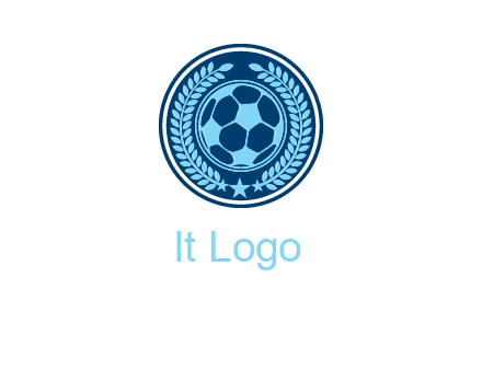 football in circle shield logo