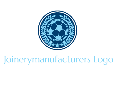 football in circle shield logo