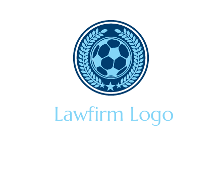 football in circle shield logo