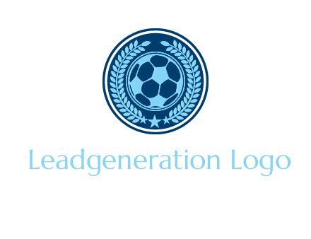 football in circle shield logo