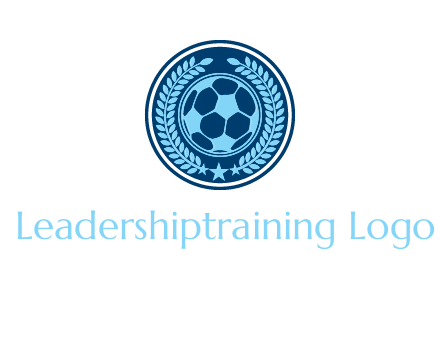 football in circle shield logo