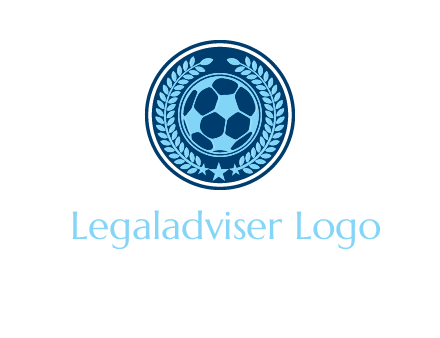 football in circle shield logo