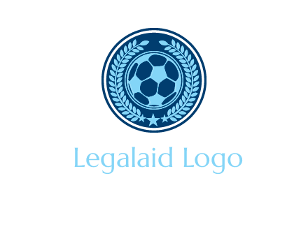 football in circle shield logo
