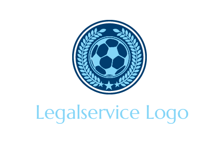football in circle shield logo