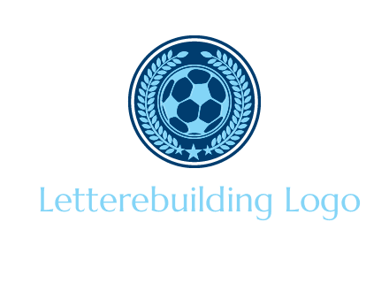 football in circle shield logo
