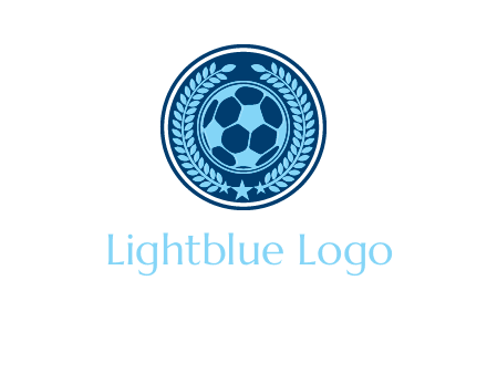 football in circle shield logo